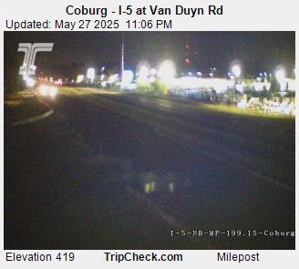 Traffic Cam Coburg - I-5 at Van Duyn Rd